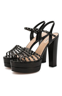 Кожаные босоножки Valentino Garavani Love Latch Valentino