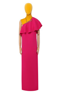 Платье из вискозы Lanvin