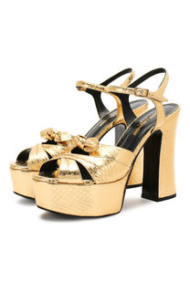 Кожаные босоножки Candy Saint Laurent