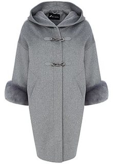 Пальто с отделкой мехом кролика Acasta