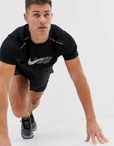Черная футболка Nike Running Miler Flash - Черный