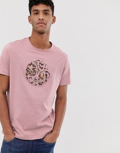 Розовая футболка с логотипом с цветочным принтом Pretty Green - Розовый