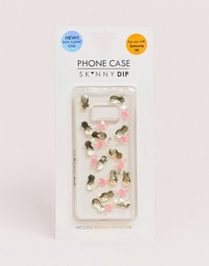 Чехол для Samsung S8 из гибкого пластика Skinnydip - Белый