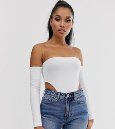 Боди белого цвета ASOS DESIGN Petite - Белый