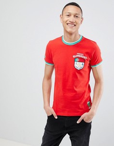 Красная футболка Superdry Portugal trophy series - Красный