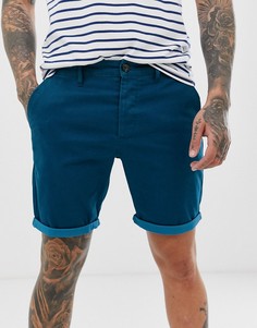 Синие облегающие шорты чиносы ASOS DESIGN - Синий