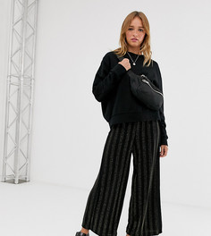 Брюки в полоску Monki - Черный