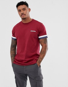 Футболка с контрастной отделкой Lambretta - Красный
