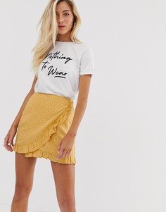 Белая футболка с надписью nothing to wear New Look - Белый