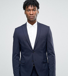 Пиджак узкого кроя из эластичной ткани Selected Homme - Темно-синий