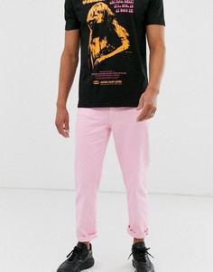 Розовые джинсы с завышенной талией ASOS DESIGN - Розовый