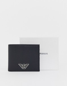 Черный кошелек с логотипом Emporio Armani - Черный