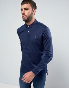 Поло с длинными рукавами Polo Ralph Lauren - Темно-синий