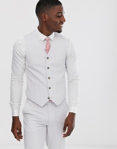 Светло-серый узкий жилет ASOS DESIGN - Серый