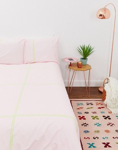 Комплект постельного белья в неоновую клетку для двуспальной кровати ASOS SUPPLY - Мульти