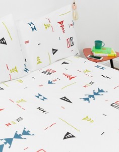 Комплект постельного белья с абстрактным принтом для двуспальной кровати ASOS SUPPLY - Мульти