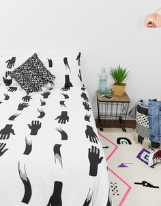 Комплект постельного белья для двуспальной кровати с принтом рук ASOS SUPPLY - Мульти