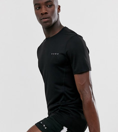 Черная футболка из быстросохнущей ткани ASOS 4505 Tall - Черный