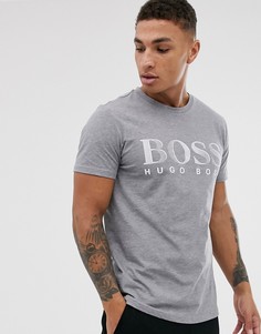 Серая футболка с логотипом BOSS - Серый