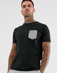 Футболка со светоотражающим карманом Brave Soul - Черный