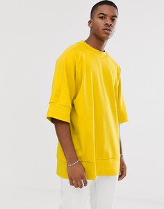 Желтая фактурная oversize-футболка Noak - Желтый
