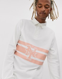 Белый топ регби с длинными рукавами New Era MLB New York Giants Vintage - Белый