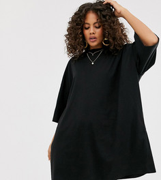 Свободное платье-футболка ASOS DESIGN Tall - Черный