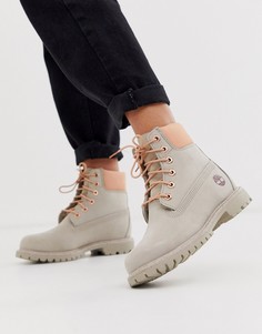 Кожаные премиум-ботинки Timberland - Кремовый