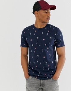 Темно-синяя футболка с принтом Jack & Jones Originals - Темно-синий
