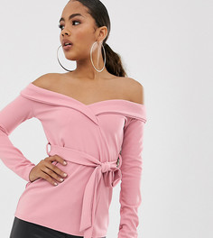 Розовый блейзер с открытыми плечами Missguided Tall - Розовый