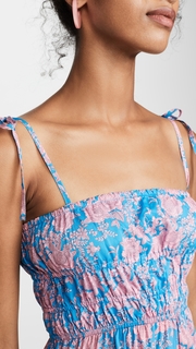 Cynthia Rowley Azores Smocked Maxi Dress