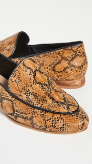 KAANAS Carmenere Snake Loafers