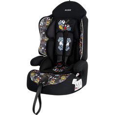 Автокресло Siger "Драйв" Disney Микки Маус футбол, 9-36 кг, чёрное