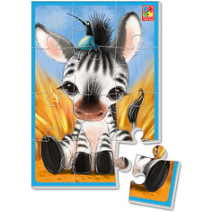 Мягкие пазлы Vladi Toys "Зебрик", 12 элементов
