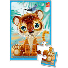 Мягкие пазлы Vladi Toys "Тигрёнок", 12 элементов