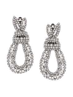 Ermanno Scervino Crystal-embellished drop earrings