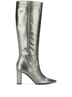 Marc Ellis embossed metallic boots