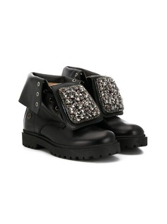 Florens crystal embellished boots