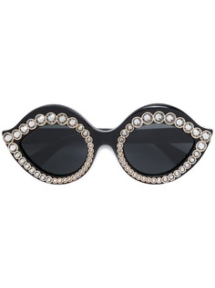 Gucci Eyewear декорированные солнцезащитные очки