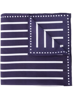 Brunello Cucinelli striped square pocket scarf