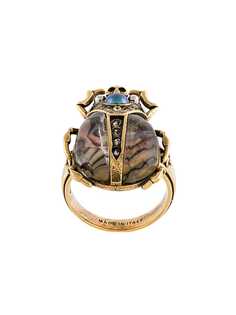 Alexander McQueen кольцо в виде жука
