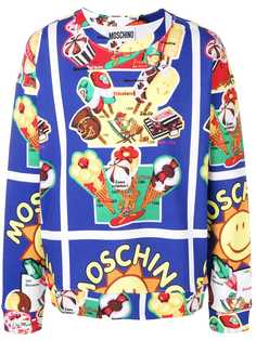 Moschino футболка с принтом мороженого