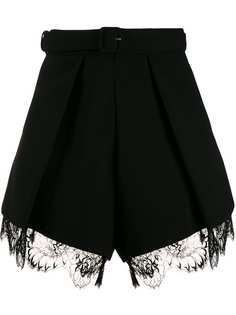 Self-Portrait lace panel shorts
