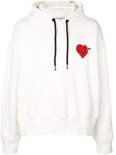 Palm Angels heart patch detail hoodie