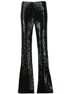 P.A.R.O.S.H. flared sequined trousers
