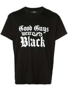 Amiri футболка с принтом Good Guys Wear Black