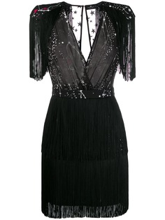 Elisabetta Franchi fringed mini dress