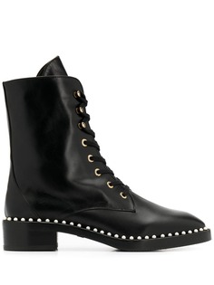 Stuart Weitzman ботинки Sondra с искусственным жемчугом