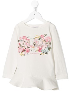 Monnalisa TEEN Glam embroidered top