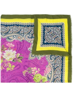 Etro floral paisley print scarf